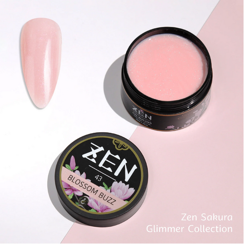 ZEN Builder Hard Gel Nail - #43 Blossom Buzz - Sakura Glimmer Collection - 50ml