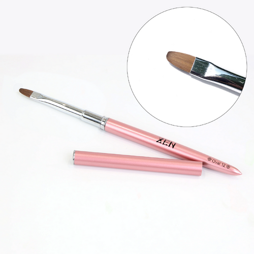 ZEN Builder Hard Gel Nail - Oval Brush Pink Size 12