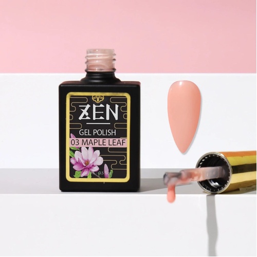 ZEN - Milky Gel Nails Polish - #03 Maple Leaf - Japanese Garden Collection - 15ml
