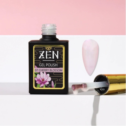 ZEN - Milky Gel Nails Polish - #07 Cherry Blossom - Japanese Garden Collection - 15ml