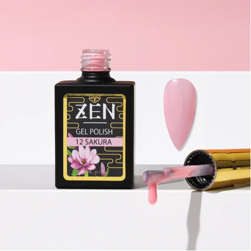 ZEN - Milky Gel Nails Polish - #12 Sakura - Japanese Garden Collection - 15ml