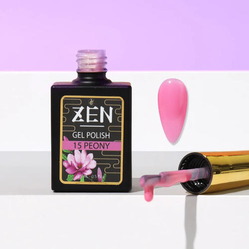 ZEN - Milky Gel Nails Polish - #15 Peony - Winter Garden Collection - 15ml