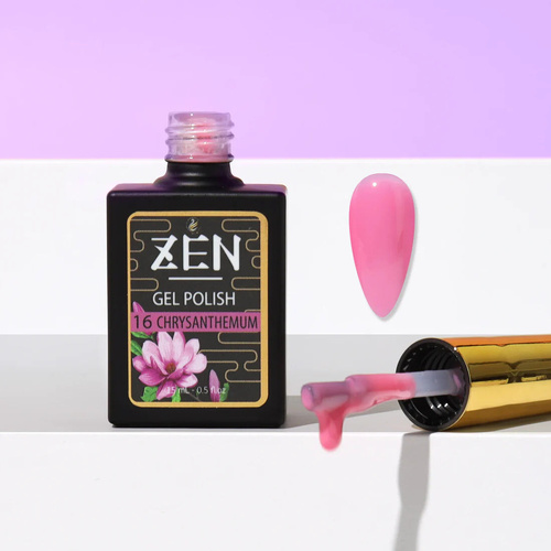 ZEN - Milky Gel Nails Polish - #16 Chrysanthemum - Winter Garden Collection - 15ml
