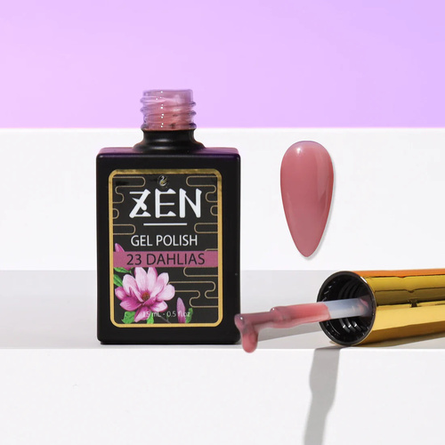 ZEN - Milky Gel Nails Polish - #23 Dahlias - Winter Garden Collection - 15ml