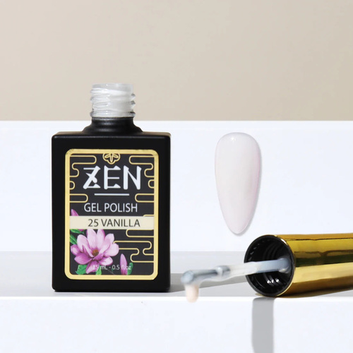 ZEN - Milky Gel Nails Polish - #25 Vanilla - Mochidoki Collection - 15ml