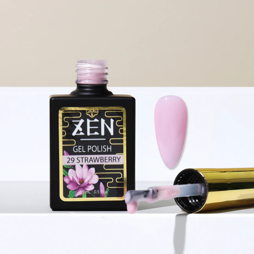 ZEN - Milky Gel Nails Polish - #29 - Strawberry - Mochidoki Collection - 15ml