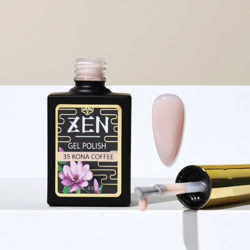 ZEN - Milky Gel Nails Polish- #35 - Kona Coffee - Mochidoki Collection - 15ml