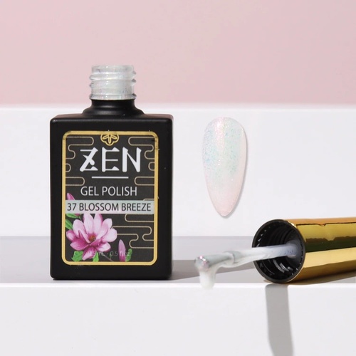 ZEN - Milky Gel Nails Polish - #37 Blossom Breeze - Sakura Glimmer Collection - 15ml