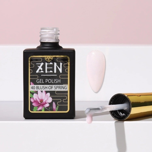 ZEN - Milky Gel Nails Polish - #40 Blush of Spring - Sakura Glimmer Collection - 15ml