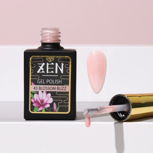 ZEN - Milky Gel Nails Polish - #43 Blossom Buzz - Sakura Glimmer Collection - 15ml