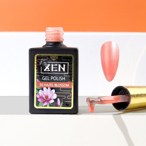 ZEN - Milky Gel Nails Polish - #50 Hazel Blossom - Aki Yume Collection - 15ml