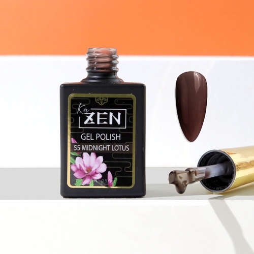 ZEN - Milky Gel Nails Polish - #55 Midnight Lotus - Aki Yume Collection - 15ml