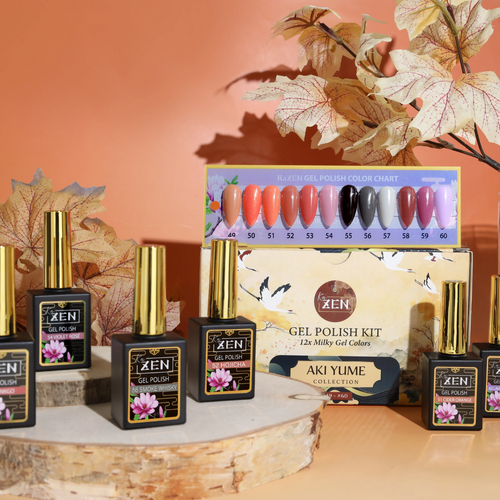 KaZEN Milky Gel Polish Nail - Aki Yume Collection #49 - #60