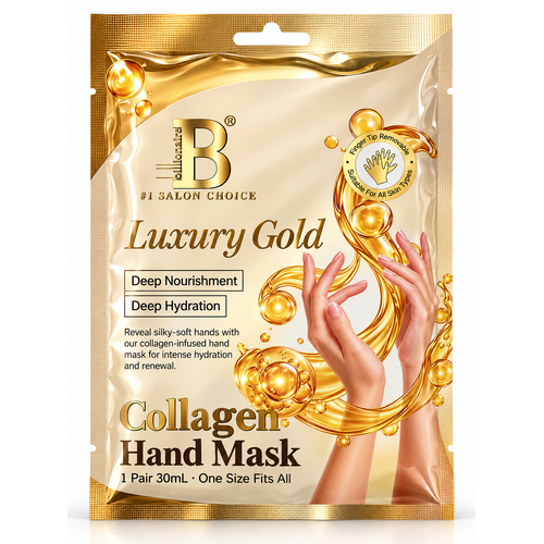 Billionaire Luxury Gold Collagen Hand Mask – 1 Pair 30ml